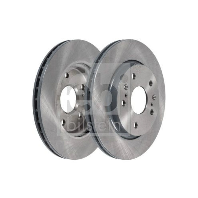Febi 2 x Internally Vented Front Brake Discs 108469