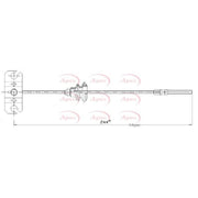 Apec Handbrake Cable Front CAB1835