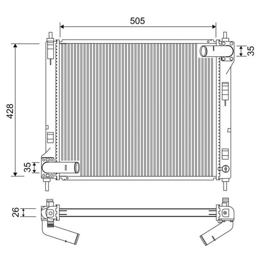 Valeo Engine Radiator 701264