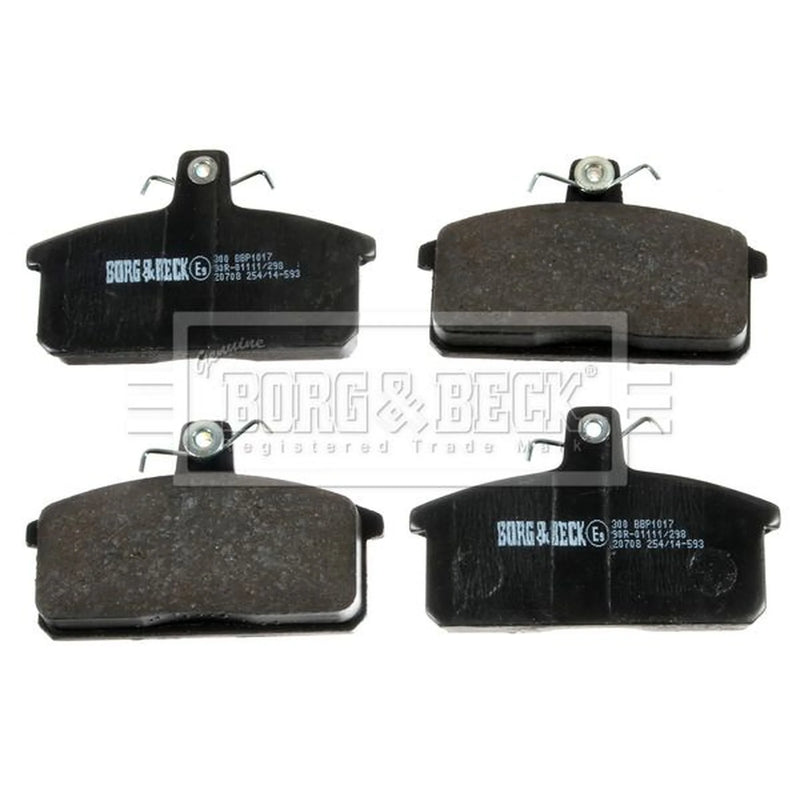 Borg & Beck 4 x Front Brake Pad Set BBP1017