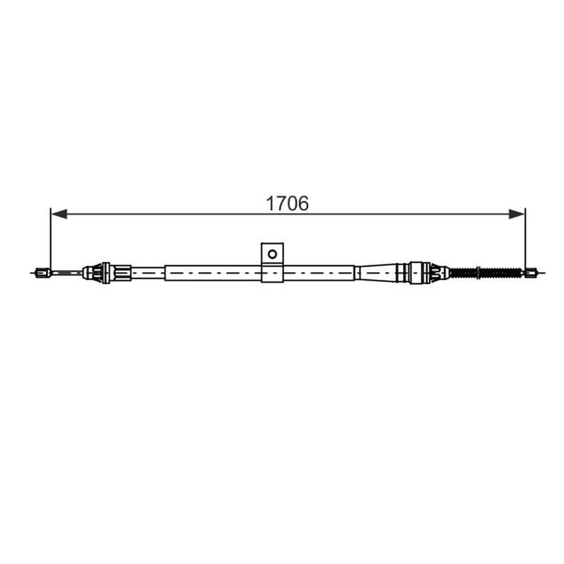 Bosch Handbrake Cable Rear 1 987 482 740