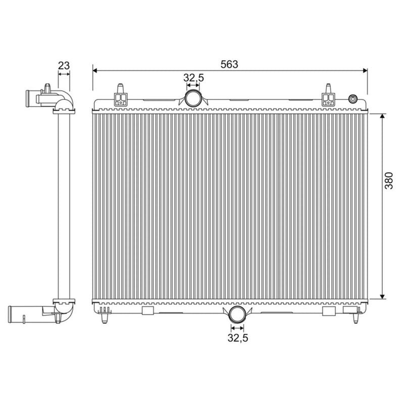 Valeo Engine Radiator 701957