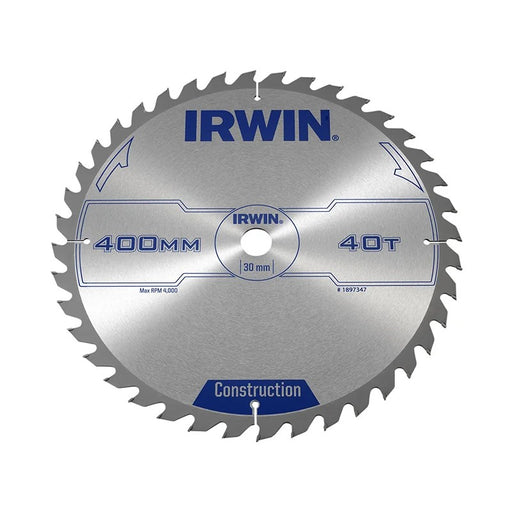 IRWIN® General Purpose Table & Mitre Saw Blade 400 x 30mm x 40T ATB - 1897347