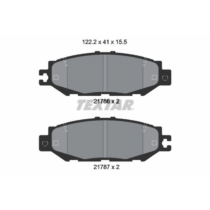 Textar Rear Brake Pad Set 2178601