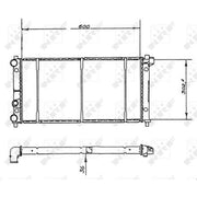 NRF Engine Radiator 58904