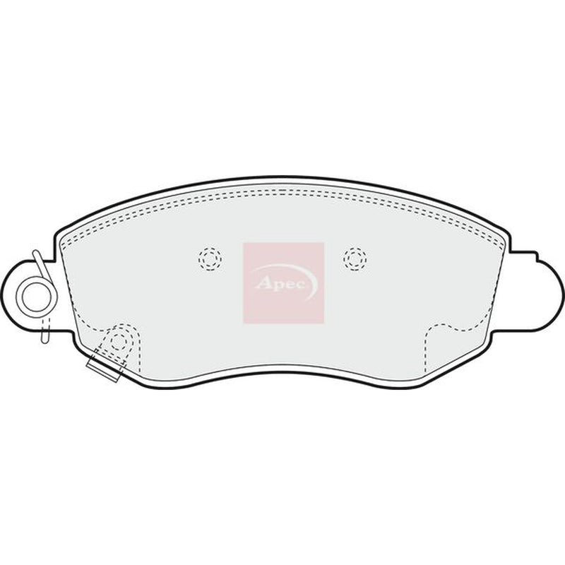 Apec Front Brake Pad Set PAD1167
