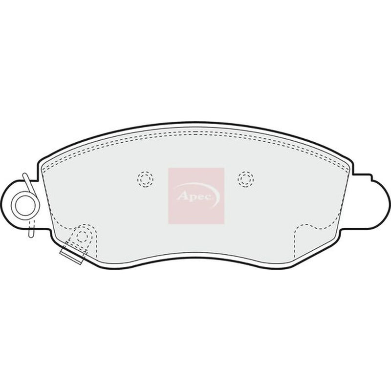 Apec Front Brake Pad Set PAD1167