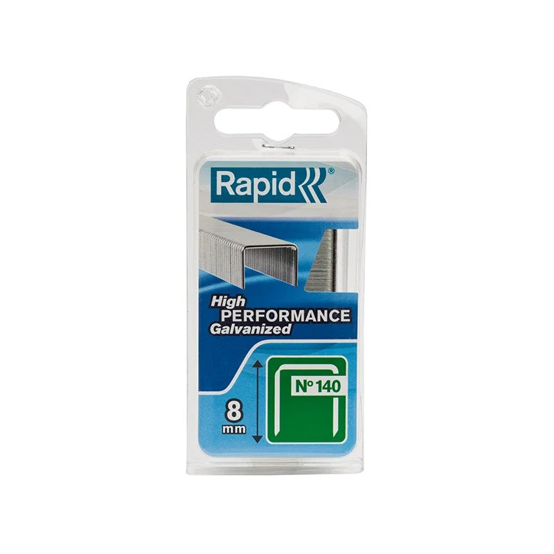 Rapid 140/8NB 8mm Galvanised Staples (Narrow Box 970) - 40109514