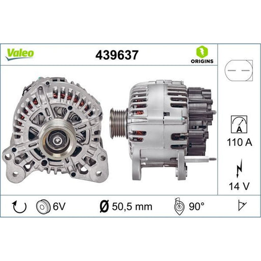 Valeo Car Alternator 12V 439637