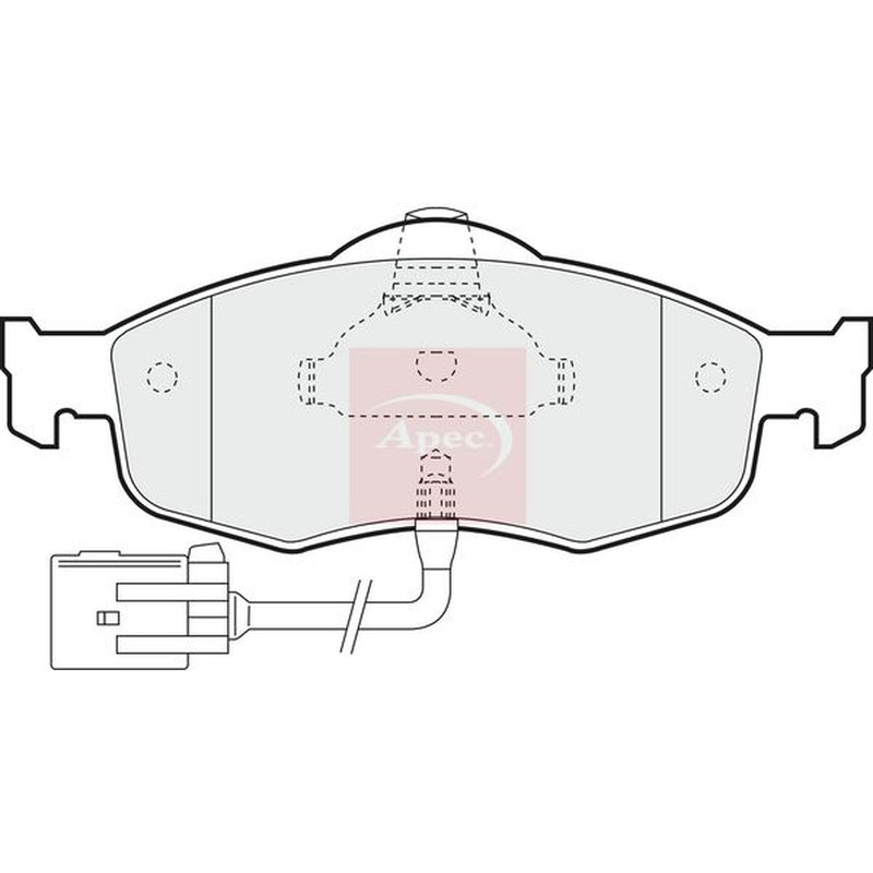 Apec Front Brake Pad Set PAD802
