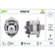 Valeo Car Alternator 12V 439216
