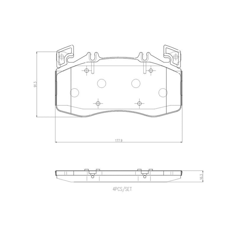 Brembo Front Brake Pad Set P50163