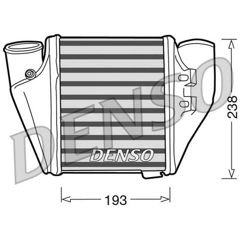 Denso Intercooler (Charge Air Cooler) Right DIT02007