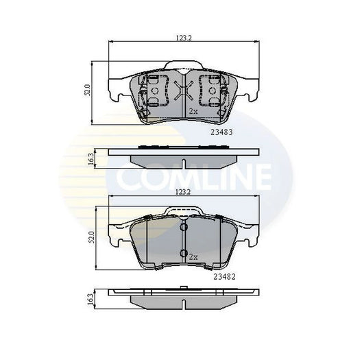 Comline 4 x Rear Brake Pad Set CBP0946