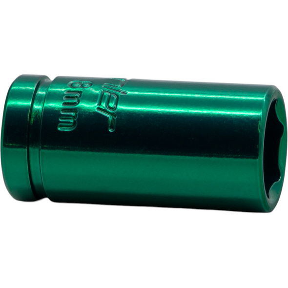 Sealey 1/4"Dr Coloured Socket 8mm (Blue/Green)
