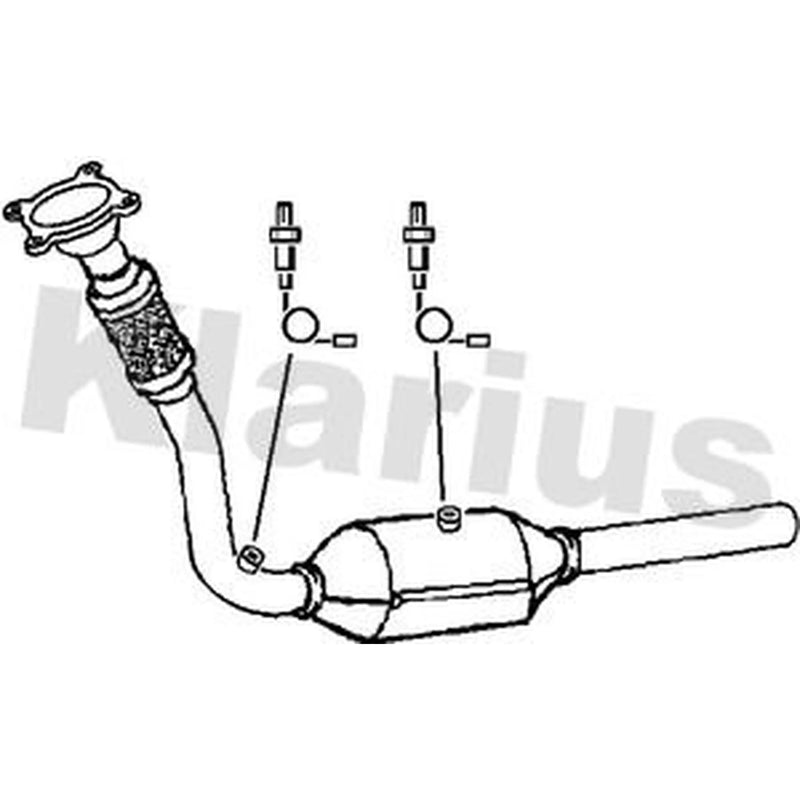 Klarius Catalyst Type Approved With Pipe Front 321646