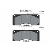 Textar Front Brake Pad Set 2904402