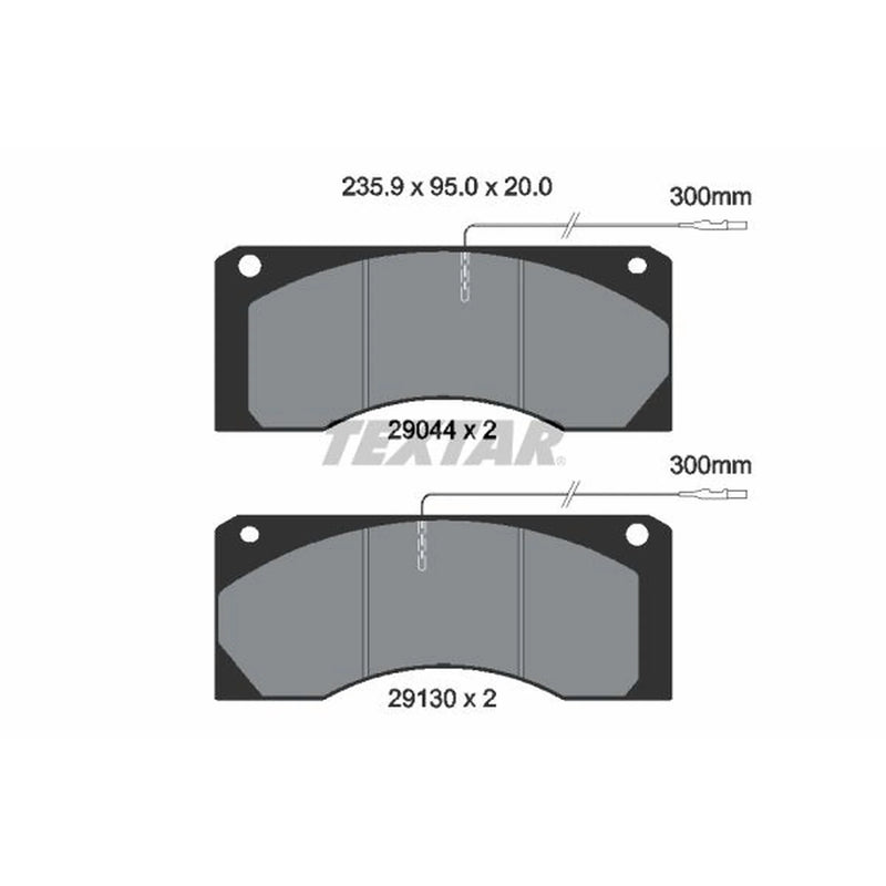 Textar Front Brake Pad Set 2904402