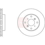 Apec 2 x Vented Front Brake Discs DSK667