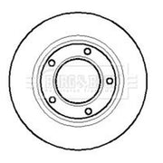 Borg & Beck 2 x Solid Front Brake Discs BBD4876