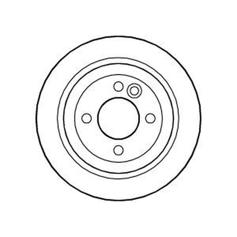 Abtex 2 x Solid Rear Brake Discs BD976S
