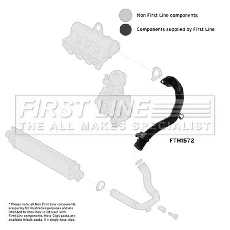 First Line Intercooler Turbo Charge Air Hose FTH1572