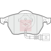 Apec Front Brake Pad Set PAD1110