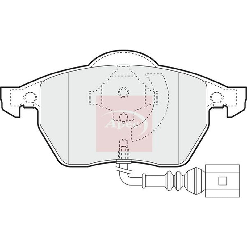 Apec Front Brake Pad Set PAD1110