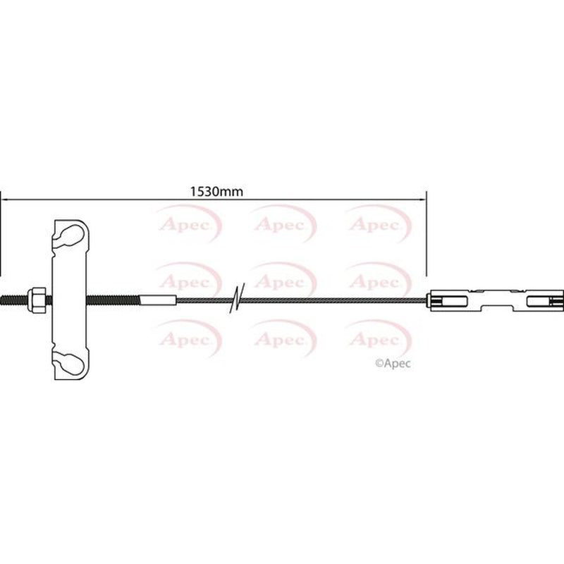 Apec Handbrake Cable Centre CAB1179