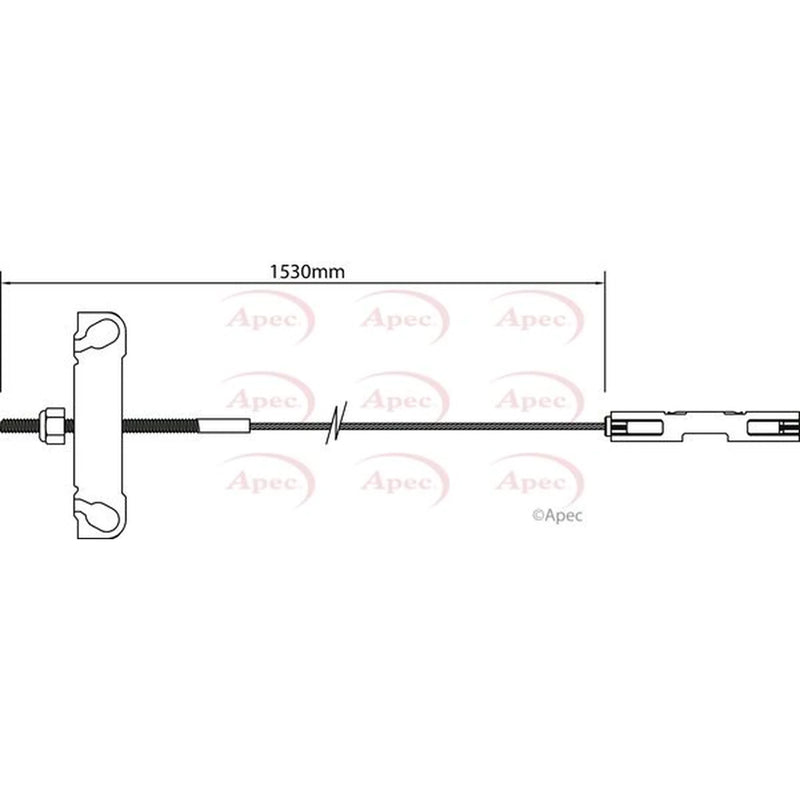 Apec Handbrake Cable Centre CAB1179