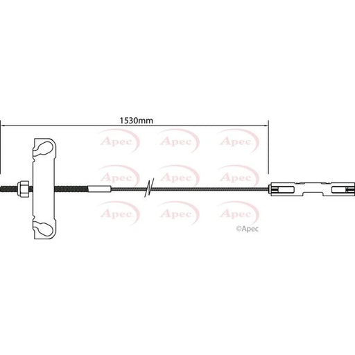 Apec Handbrake Cable Centre CAB1179