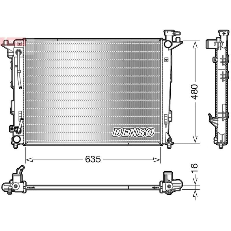 Denso Engine Radiator DRM41005