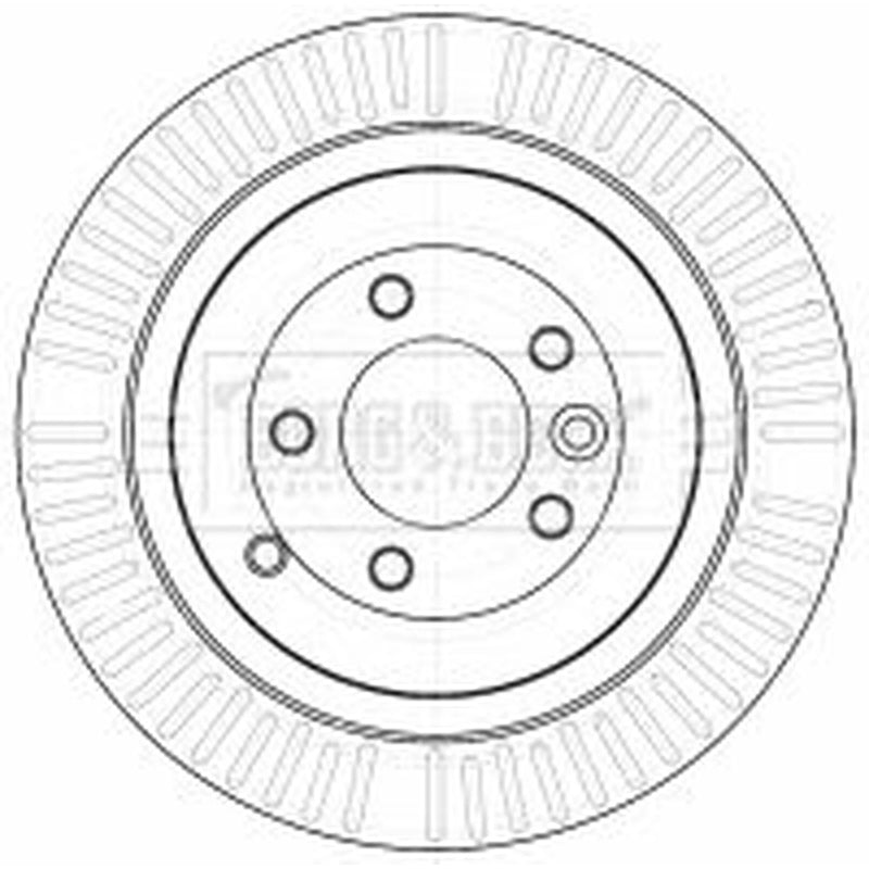 Borg & Beck 2 x Vented Rear Brake Discs BBD4533