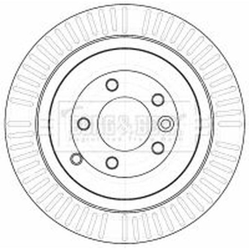 Borg & Beck 2 x Vented Rear Brake Discs BBD4533