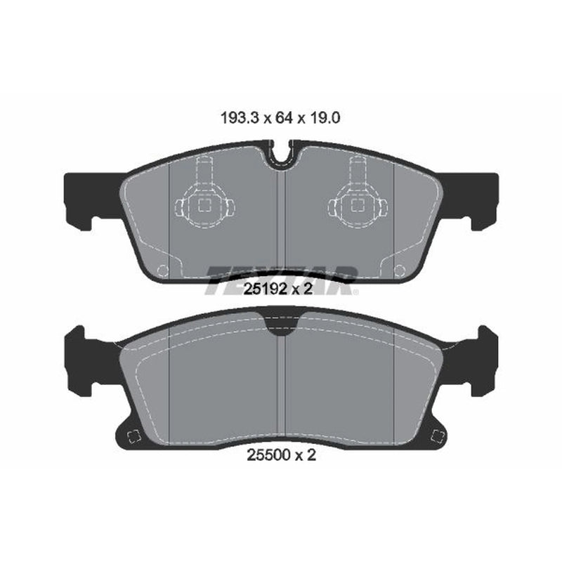 Textar Front Brake Pad Set 2519201