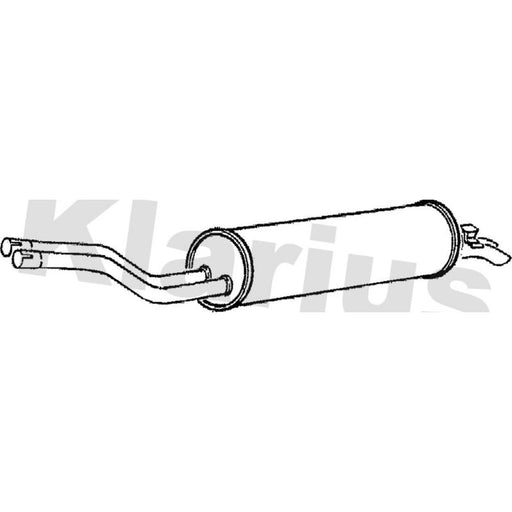 Klarius Box With Tail Pipe Rear MZ120T