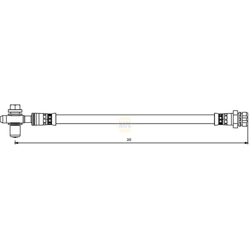 NAPA Brake Hydraulic Hose Line Rear Left NBH1320