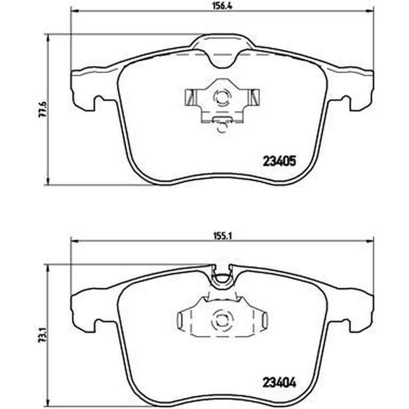 Brembo 4 x Front Brake Pad Set P59049