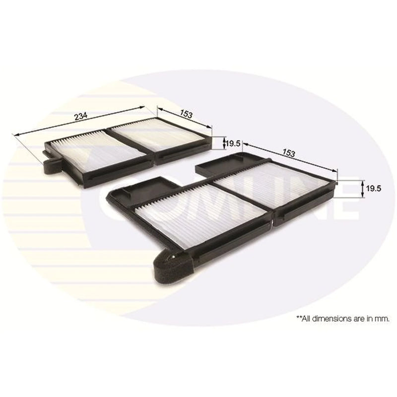 Comline Cabin Air Filter (Pollen Filter) EKF181