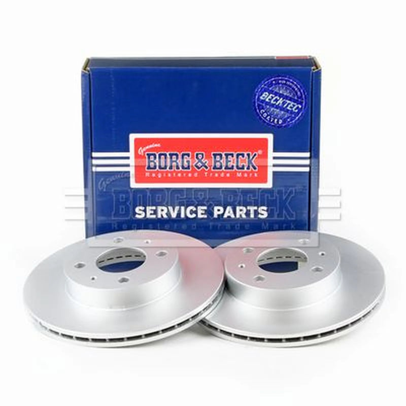 Borg & Beck 2 x Vented Front Brake Discs BBD4112