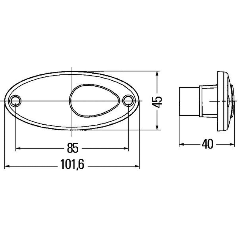 Hella Auxiliary Direction Indicator Lateral Mounting Connectors 2BM 964 295-041