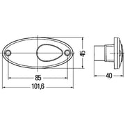 Hella Side Marker Light Wide High 2PS 964 295-001