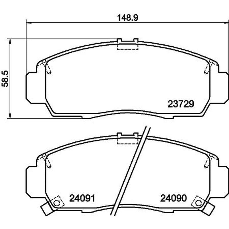 DON Front Brake Pad Set PCP1384