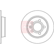 Apec 2 x Solid Rear Brake Discs DSK710
