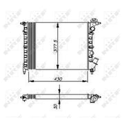 NRF Engine Radiator 58207