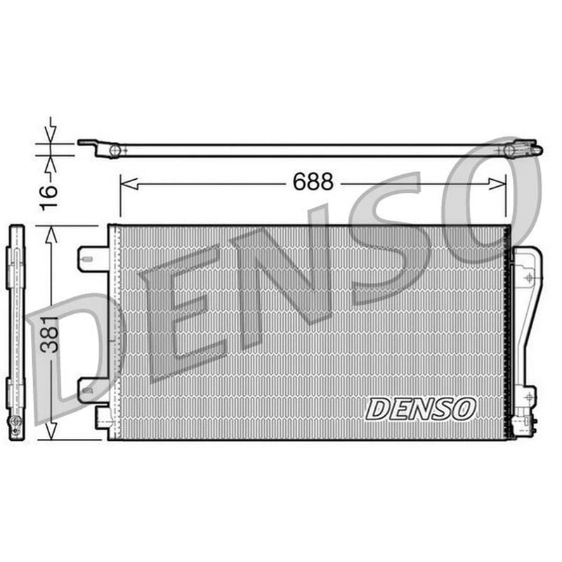 Denso Air Conditioning Condenser DCN23014