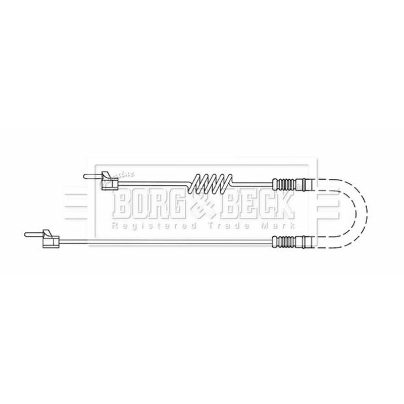 Borg & Beck Brake Pad Wear Sensor Front BWL33092