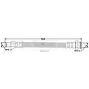 Borg & Beck Brake Hydraulic Hose Line Front Left BBH6240