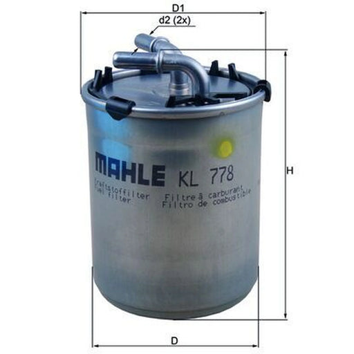 Mahle Fuel Filter Element KL 778