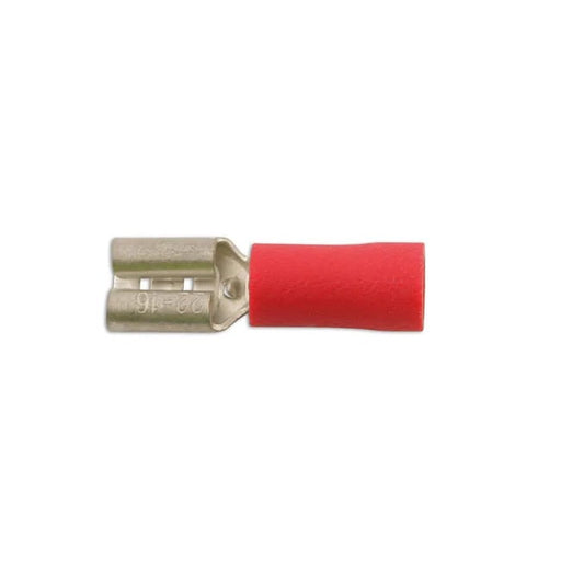 Connect Red Female Push On Insulated Terminal 6.3mm 10pc - CPL